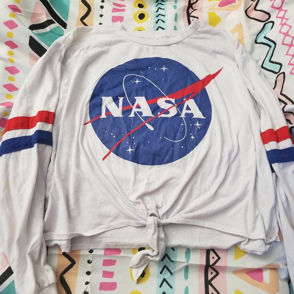 Long Sleeve NASA crop top